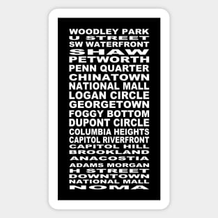 DC Neighborhoods Sticker